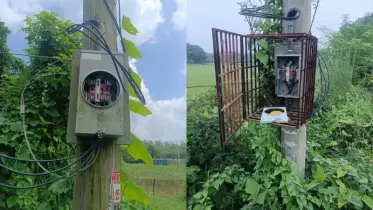 বিভিন্ন স্থানে পল্লী বিদ্যুতের ৬টি মিটার চুরি, মোবাইল নম্বর রেখে গেছে