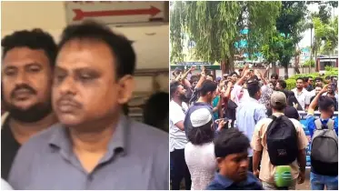 নবাবগঞ্জ উপজেলা স্বাস্থ্য কর্মকর্তার পদত্যাগের দাবিতে হাসপাতাল প্রাঙ্গণে বিক্ষোভ ও পুলিশ মোতায়েন