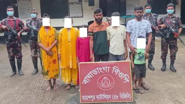 মহেশপুর সীমান্তে পতাকা বৈঠকে ৭ বাংলাদেশিকে হস্তান্তর 