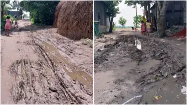 ভূঞাপুরে ১২০ মিটার সড়কের জন্য কয়েক গ্রামের মানুষের ভোগান্তি