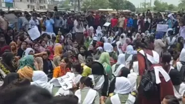 মাইলস্টোনের শিক্ষার্থীদের ৬ দফা দাবিতে উত্তরা জুড়ে বিক্ষোভ