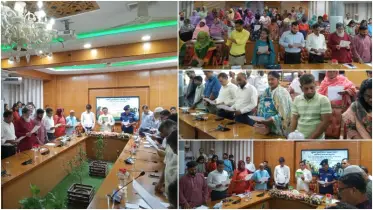 ফরিদপুরে জুলাই পুনর্গঠনে সমাজ গঠনে শপথ পাঠ অনুষ্ঠিত