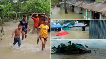 বঙ্গোপসাগরে নিম্নচাপ, রাঙ্গাবালীর দুই ইউনিয়ন জোয়ারের পানিতে প্লাবিত