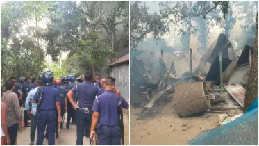 মসজিদের বারান্দা নির্মাণ নিয়ে দফায় দফায় সংঘর্ষ, বাড়িঘর ভাঙচুর—১৪৪ ধারা