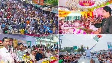 নতুন বাংলাদেশের বর্ষপূর্তিতে বরিশালে রাজনৈতিক দলগুলোর নির্বাচনী মহড়া
