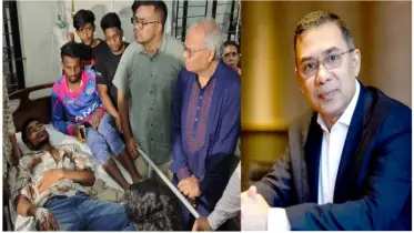 বিষপান করা চোখ হারানো চার ‘জুলাই যোদ্ধার’ পাশে তারেক রহমান