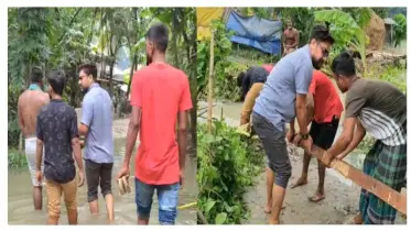 বন্যা পরবর্তী সংকট ও এক তরুণ রাফার মানব সেবা