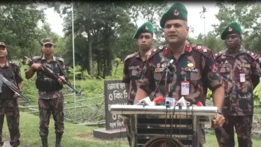 সাতক্ষীরার ভোমরায় সীমান্ত পরিস্থিতি নিয়ে বিজিবি’র সংবাদ সম্মেলন