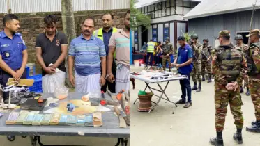 দোহারে যৌথ বাহিনীর অভিযানে বিপুল পরিমাণ ইয়াবা ও অস্ত্রসহ গ্রেপ্তার- ৩