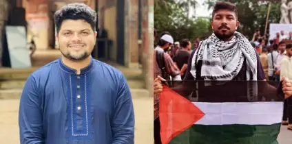 গণতান্ত্রিক ছাত্রসংসদের জাবি শাখার প্রথম কমিটির আহবায়ক উজ্জ্বল, সচিব সিয়াম
