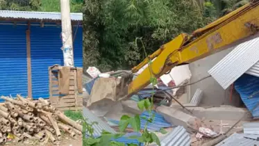 রামগঞ্জে জলাবদ্ধতা নিরসনে অবৈধ স্থাপনা উচ্ছেদ
