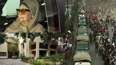 নিজ বাসভবনে পৌঁছেছেন বেগম খালেদা জিয়া