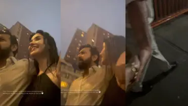 হয়তো বেইলি রোডে নয়, তবে বৃষ্টিতে ভিজলেন তাহসান-রোজা!