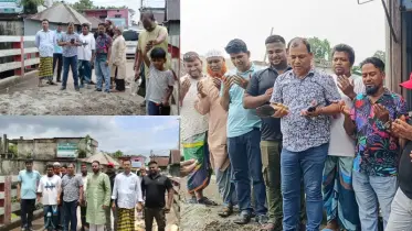 সোনারগাঁয়ে নিজ অর্থায়নে যুবদল নেতার রাস্তা সংস্কার