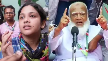 তোপের মুখে জামায়াত আমির, হাসপাতালে অগ্নিদগ্ধ শিক্ষার্থীদের দেখতে গিয়ে