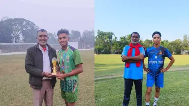 কুড়িগ্রামের অলন্ত-আবু তালহা খেলবেন আন্তর্জাতিক কিশোর ফুটবল আসরে