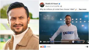 আইনকে বুড়ো আঙুল দেখিয়ে অনলাইন জুয়ার বিজ্ঞাপনে সাকিবসহ যেসব সেলিব্রিটিরা
