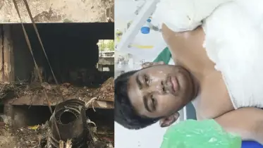 অল্পের জন্য প্রাণে বেঁচে গেল ডাসারের কাজী কাব্য