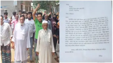সোনারগাঁয়ে রাস্তা নির্মান কাজে বাধা দিয়ে চাঁদা দাবি,  বিএনপি নেতার বিরুদ্ধে এলাকাবাসীর বিক্ষোভ