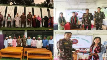 সেনাবাহিনীর উদ্যোগে বান্দরবানে বিবিধ মানবিক সহায়তা প্রদান