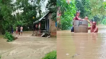 ফেনীর বন্যা পরিস্থিতির উন্নতি হচ্ছে, তবে উজানের পানি নামার কারণে প্লাবিত হচ্ছে নিম্নাঞ্চলের উপজেলা 