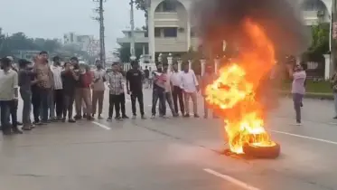 গোপালগঞ্জে হামলার প্রতিবাদে বগুড়ায় ‘বাংলা ব্লকেড’ কর্মসূচি
