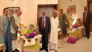 বেগম খালেদা জিয়া’র সাথে জার্মান রাষ্ট্রদূত আখিম ট্রোসটারের সাক্ষাৎ