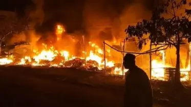 মশাল কয়েল থেকে ভয়াবহ অগ্নিকাণ্ড: বসতঘরসহ ৭টি গরু পুড়ে ছাই