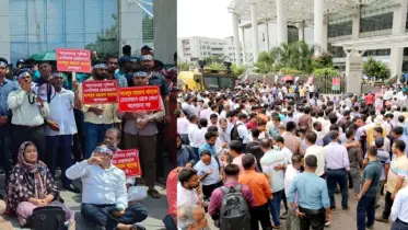 শাটডাউন ও মার্চ টু এনবিআর কর্মসূচিতে সারাদেশে বন্ধ এনবিআরের সেবা কার্যক্রম