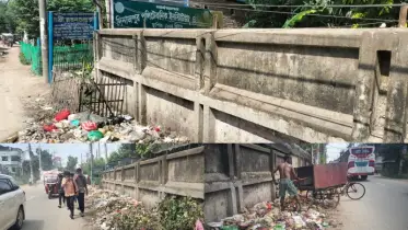দিনাজপুর পলিটেকনিকের পাশে ময়লার ভাগাড়: দুর্গন্ধে অতিষ্ঠ শিক্ষার্থীরা, যাতায়াতে ভোগান্তি