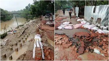 ঈদগাঁওতে ঘূর্ণিঝড় শক্তির প্রভাবে সড়কে যোগাযোগ বিচ্ছিন্ন