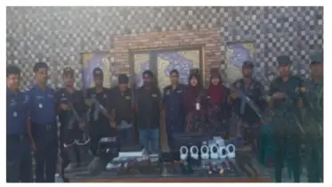রামুতে যৌথ অভিযান: অস্ত্র-মেশিন উদ্ধার, ১৭ মামলার ডাকাত পলাতক