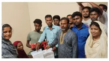 রায়গঞ্জে নবজাতক পেল জন্ম নিবন্ধন সনদ ও ইদ উপহার 
