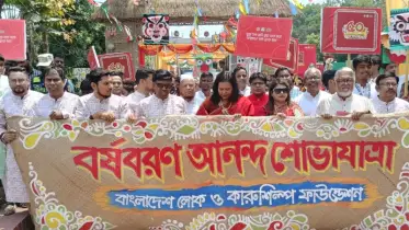 সোনারগাঁ জাদুঘরে সুবর্ণজয়ন্তী উপলক্ষে বর্ষবরণ ও আনন্দ শোভাযাত্রা:১৫ দিনব্যাপী বৈশাখী মেলা শুরু