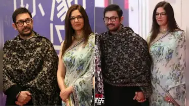 প্রেমিকার হাত ধরে প্রথমবার জনসম্মুখে আমির খান, আলোচনায় নতুন প্রেমের সম্পর্ক