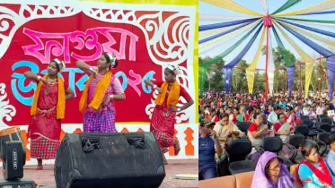 গানে-নৃত্যে উঠে এলো চা জনগোষ্ঠির জীবনকথা