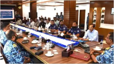 উপকূলীয় নৌপথ ও সুন্দরবনের নিরাপত্তা বিষয়ক সমন্বয় সভা