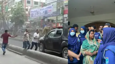আইভীকে গ্রেপ্তার করে ফেরার পথে পুলিশের গাড়িতে হামলা