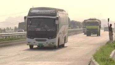 শেষ সময়েও যানবাহনের চাপ সিরাজগঞ্জের মহাসড়কে