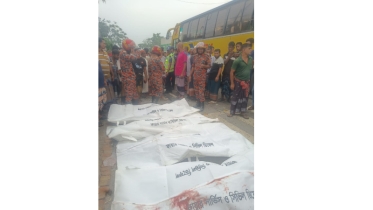 ভাঙ্গায় বাস-মাহিন্দ্রা মুখোমুখি সংঘর্ষে ৪ জন নিহত, আহত ৩