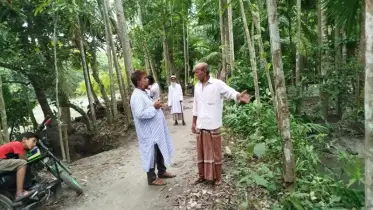 নেছারাবাদে রেকর্ডিয় খাল দখল, চলাচলে চরম জনদুর্ভোগ