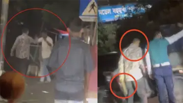পুলিশের সামনেই চাপাতি হাতে ছিনতাই, ভিডিও ভাইরাল