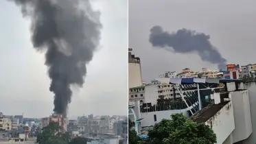 রাজধানীতে ভবনে আগুন, নিয়ন্ত্রণে ফায়ার সার্ভিসের ৩ ইউনিট