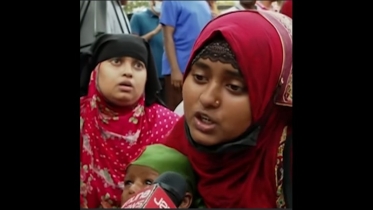 আ. লীগ নিষিদ্ধের দাবিতে রাজপথে ক্ষোভ ঝাড়লেন জুলাইয়ে শহীদের স্ত্রী