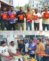 তাইজুলের নেতৃত্বে চাটমোহরে মাদক-ইভটিজিং বিরোধী  লিফলেট বিতরণ
