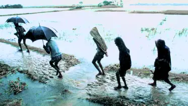 ঝর ঝর মুখর বাদর দিনে