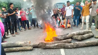 গোপালগঞ্জে হামলার প্রতিবাদে আমতলীতে পটুয়াখালী-কুয়াকাটা মহাসড়ক অবরোধ