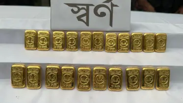 চুয়াডাঙ্গায় ২১টি স্বর্ণের বারসহ পাচারকারী আটক 