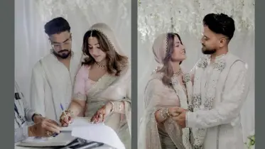 ক্যানসার আক্রান্ত অভিনেত্রী হিনা খানের বিয়ে: দীর্ঘ ১৩ বছরের প্রেমের পর