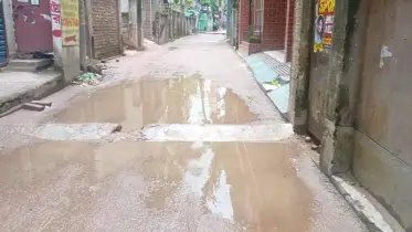 চাঁদপুর শহরের অধিকাংশ সড়কের বেহাল দশা, চরম দুর্ভোগে পৌরবাসী 
